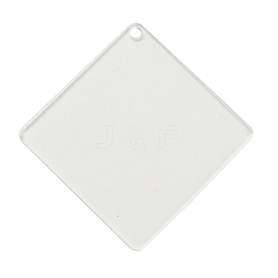 Transparent Acrylic Blank Pendants TACR-Z003-01B-1