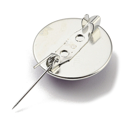Round Glass Brooches FIND-Q096-01P-1