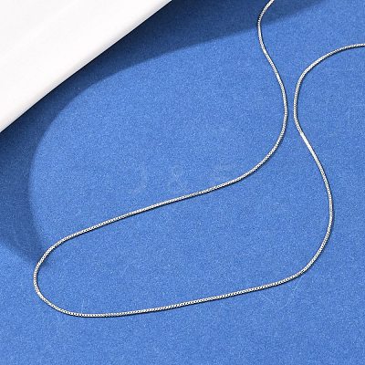 0.8MM Brass Box Chain Adjustable Slider Necklaces KK-H533-09B-P-1