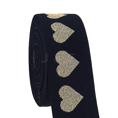 5 Yards Flat Polyester Jacquard Elastic Band EC-PH0001-31B-1