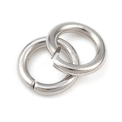 Tarnish Resistant 304 Stainless Steel Open Jump Rings STAS-J013-5x0.9mm-01-1