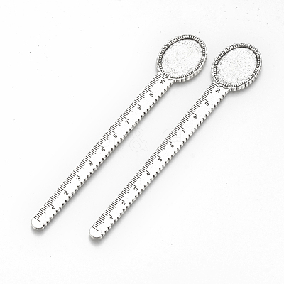 Tibetan Style Alloy Cabochon Setting TIBE-R001-01AS-1