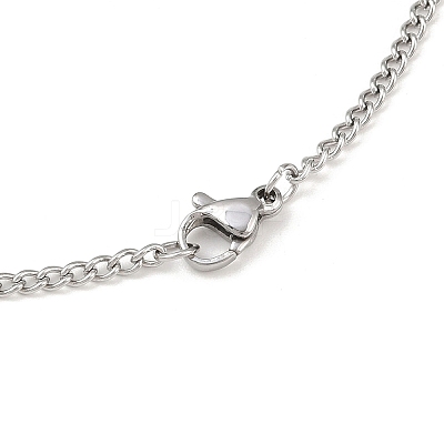 Tarnish Resistant Women's 304 Stainless Steel Twisted Chain Necklaces STAS-O037-58P-1