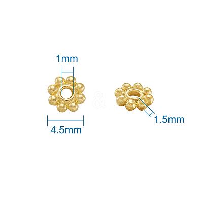 Alloy Daisy Spacer Beads PALLOY-TA0001-07G-1