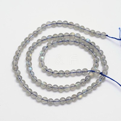 Natural Labradorite Round Bead Strands X-G-M263-A-03-1