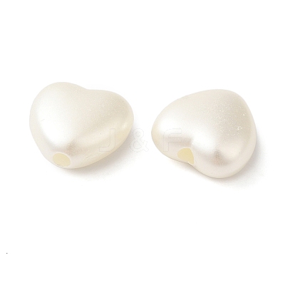 ABS Plastic Imitation Pearl Beads X-OACR-T018-10A-1