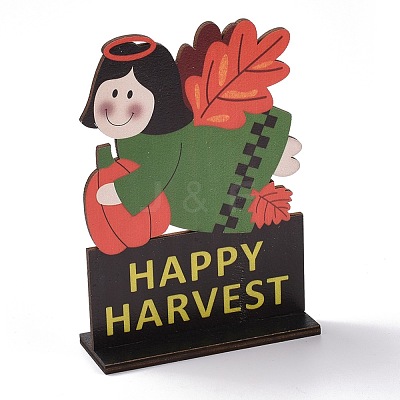 Natural Wood Display Decorations DJEW-O001-25-1