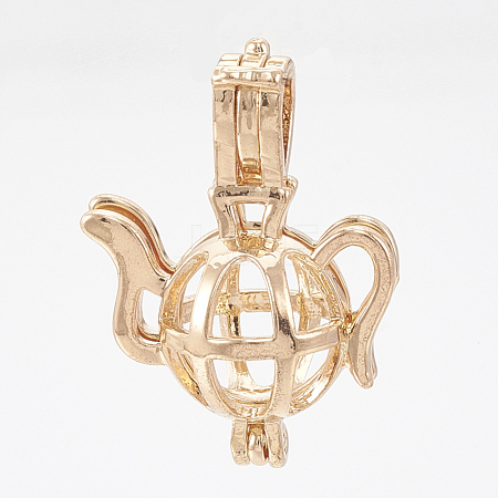 Brass Locket Pendants KK-Q748-015KC-1