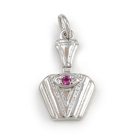 Brass Micro Pave Cubic Zirconia Pendants KK-A269-36P-1