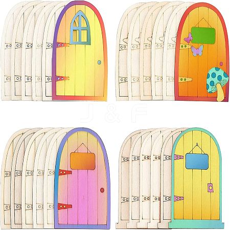 Wooden Fairy Door Decoration WOOD-NB0001-20-1