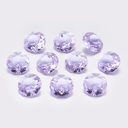 Faceted Glass Rhinestone Charms RGLA-F051-12mm-371-1