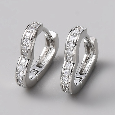 Brass Hoop Earrings EJEW-WH0023-13P-1