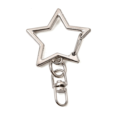 Alloy Swivel Clasps AL-CBAAE66-02P-1