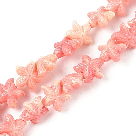 Synthetic Shell Dyed Beads Strands SHEL-K007-18-1