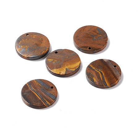 Natural Tiger Iron Pendants G-B030-21A-04-1