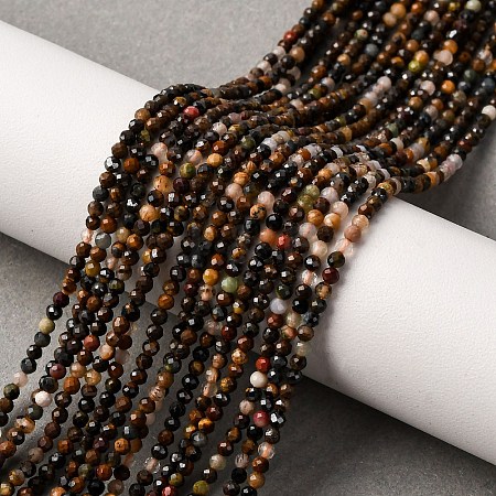 Natural Tiger Eye Bead Strands G-L629-B02-2mm-1