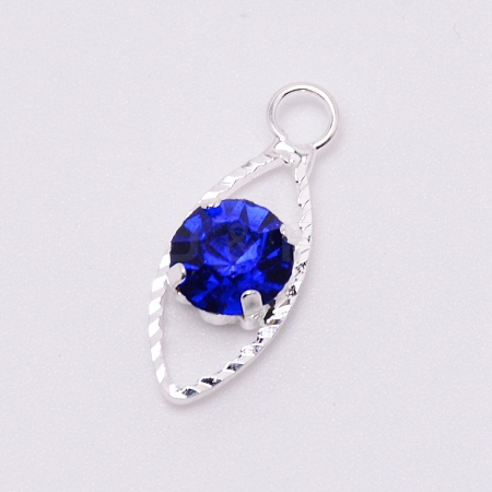 Glass Rhinestone Pendants PALLOY-WH0066-36P-02-1