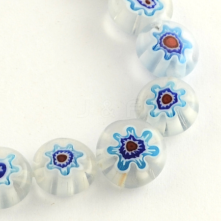 Handmade Millefiori Glass Bead Strands X-LK-R006-15J-1