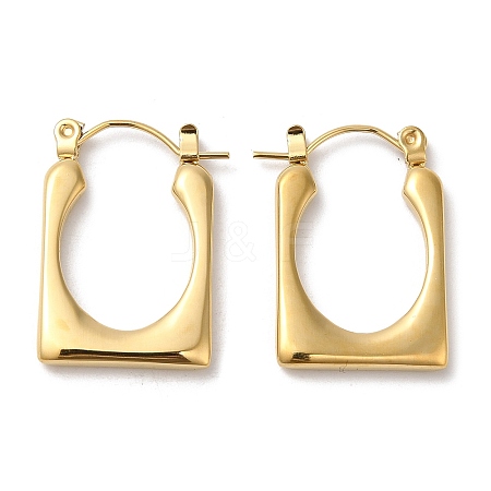 Rack Plating 304 Stainless Steel Hoop Earrings for Women EJEW-Z026-30G-1