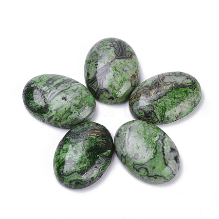 Natural Ripple Jasper Cabochons G-T062-21-1