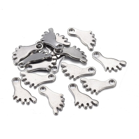 Non-Tarnish 201 Stainless Steel Charms STAS-F255-025P-1