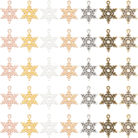 70Pcs 7 Colors Alloy Pendants FIND-SC0011-94-1