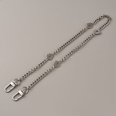 Alloy & Iron Curb Chain Bag Straps DIY-WH0304-535P-1