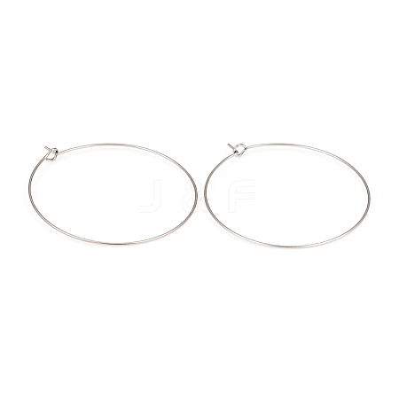 316L Surgical Stainless Steel Hoop Earring Findings STAS-G229-07P-04A-1