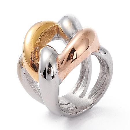 304 Stainless Steel Finger Rings RJEW-R133-009G-1