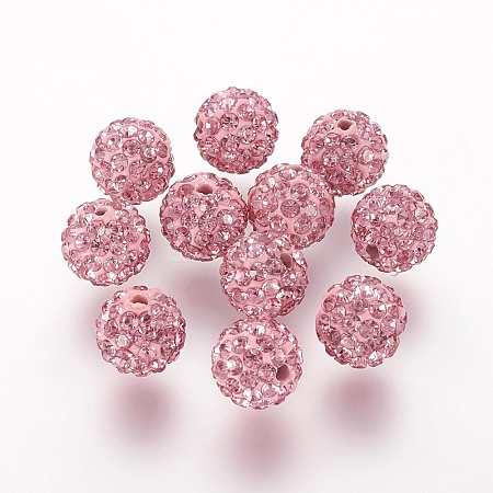 Polymer Clay Rhinestone Beads LS-RB-K050-8mm-C26-1