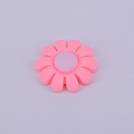 Opaque Frosted Resin Cabochon RESI-WH0009-03-1