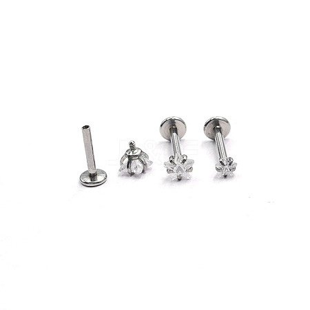 Titanium Steel Threadless Labrets WG64015-25-1