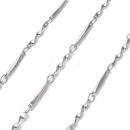 304 Stainless Steel Twisted Bar Link Chains CHS-A016-53P-A-1