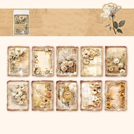 Idle Language Different Flower Material Rose Story Series Scrapbook Paper Pad Sets PW-WG6385E-02-1