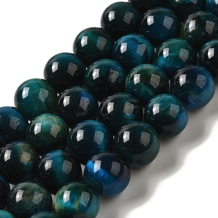 Dyed Natural Tiger Eye Beads Strands G-G102-A02-04-1