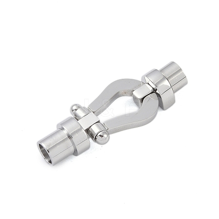 Ion Plating(IP) 304 Stainless Steel Magnetic Clasps with Glue-in Ends STAS-K282-02P-1