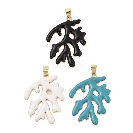 Rack Plating Brass Enamel Pendants KK-Z074-12G-1