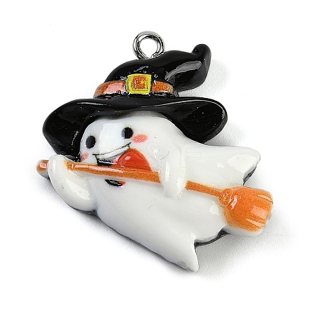 Halloween Theme Resin Pendants RESI-M046-01L-01-1