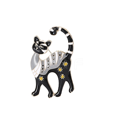 Alloy and Enamel Brooch PW-WG6822E-02-1