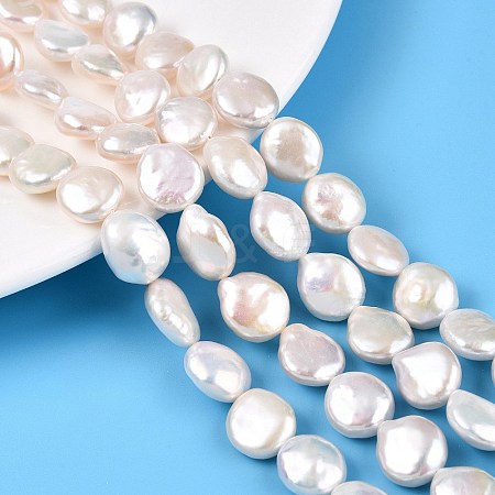 Natural Keshi Pearl Beads Strands PEAR-S018-02I-1