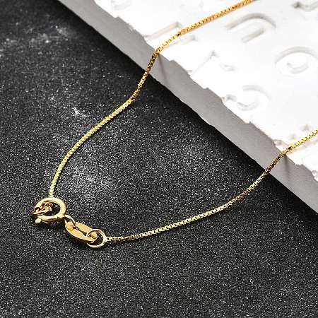 925 Sterling Silver Box Chain Necklaces STER-M086-03B-1