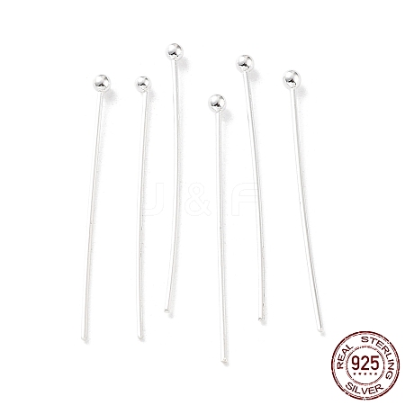 925 Sterling Silver Ball Head Pins STER-M117-05A-S-1