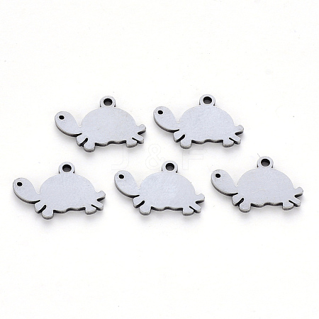 Tarnish Resistant 304 Stainless Steel Charms X-STAS-N092-30-1