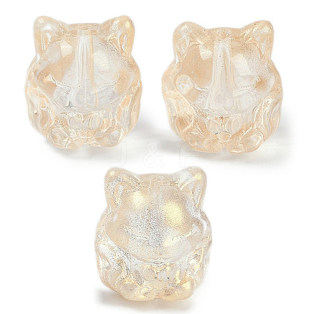 Transparent Spray Paint Glass Beads X1-GLAA-H035-01C-1