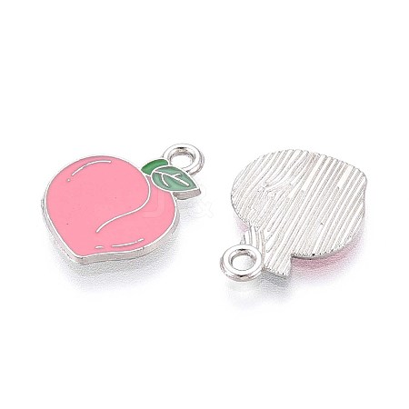 Fruit Alloy Enamel Charms PALLOY-S058-01P-24-1