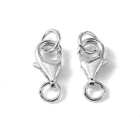 925 Sterling Silver Lobster Claw Clasps STER-I010-10mm-1