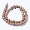 Natural Wood Beads Strands X-WOOD-J001-02-8mm-4