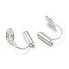 Brass Clip-on Earring Converters Findings KK-D060-01S-2