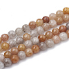 Natural Rutilated Quartz Beads Strands G-S337-8mm-01-1