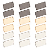 WADORN 18 Sets 3 Colors Zinc Alloy Bag Decorative Clasps FIND-WR0008-57-1